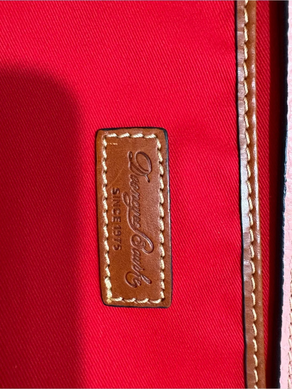 Dooney & Bourke Pink Pebbled Tote with Brown Handles
